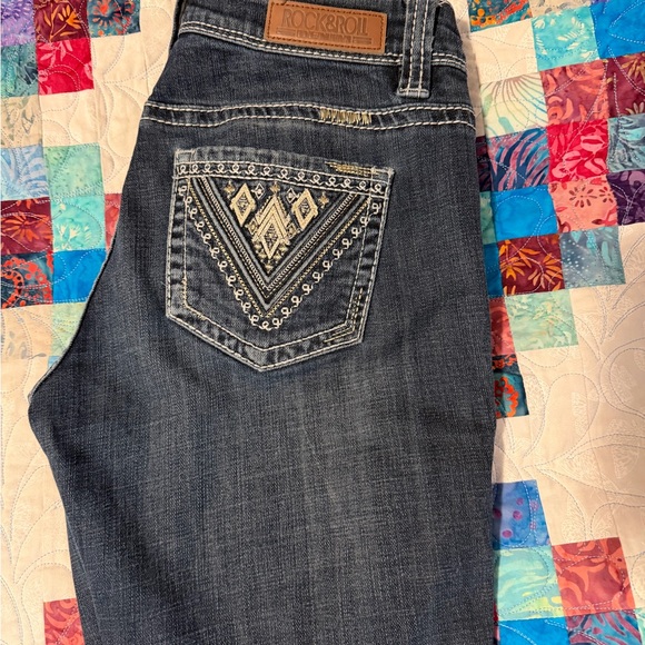 Rock & Roll Cowgirl Dark Blue Jeans - Picture 4 of 7